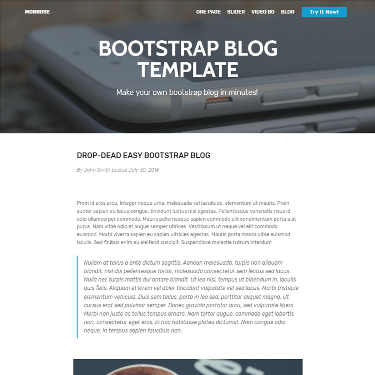 Free Bootstrap Blog Themes