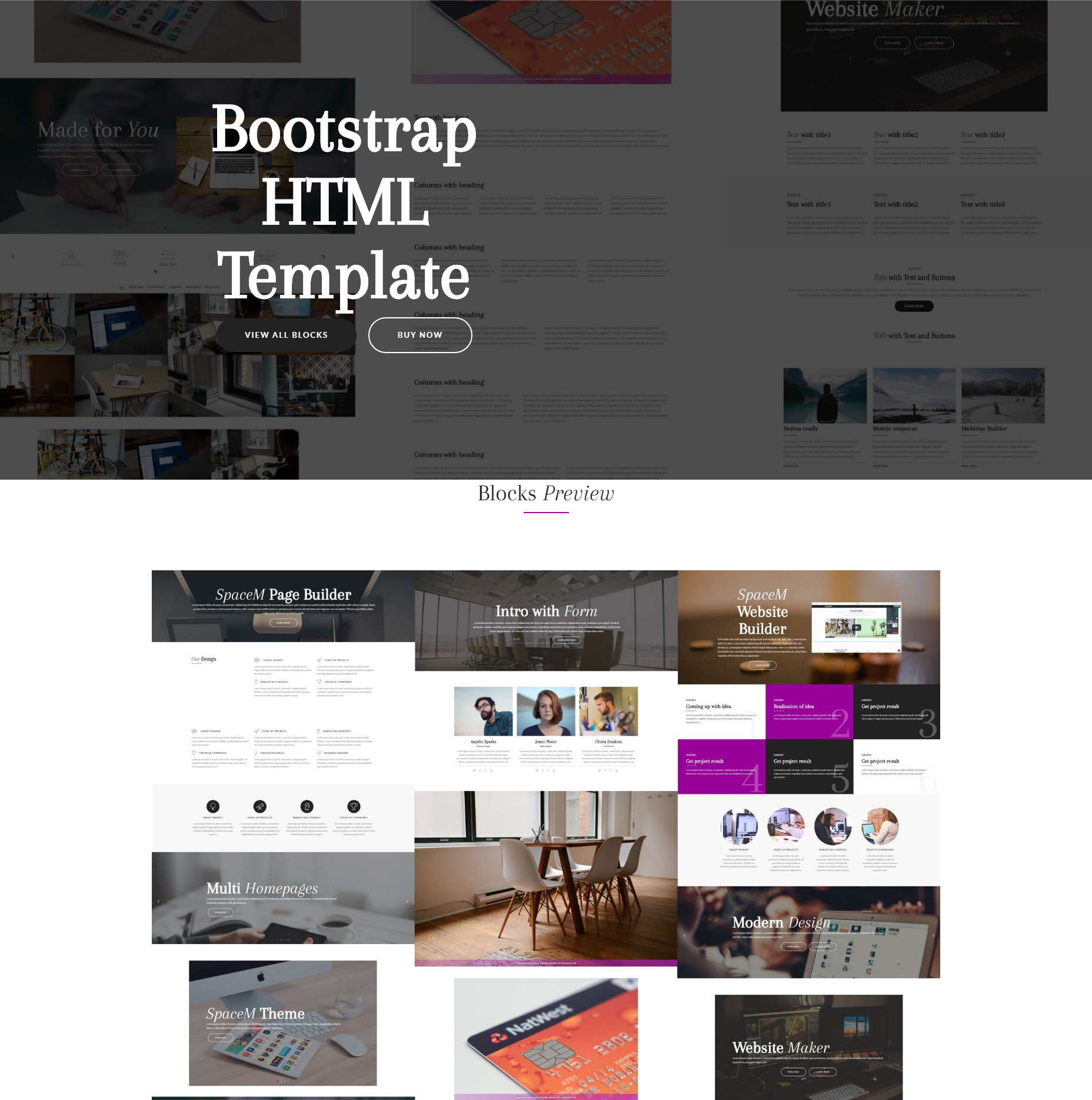 Responsive Bootstrap HTML Themes