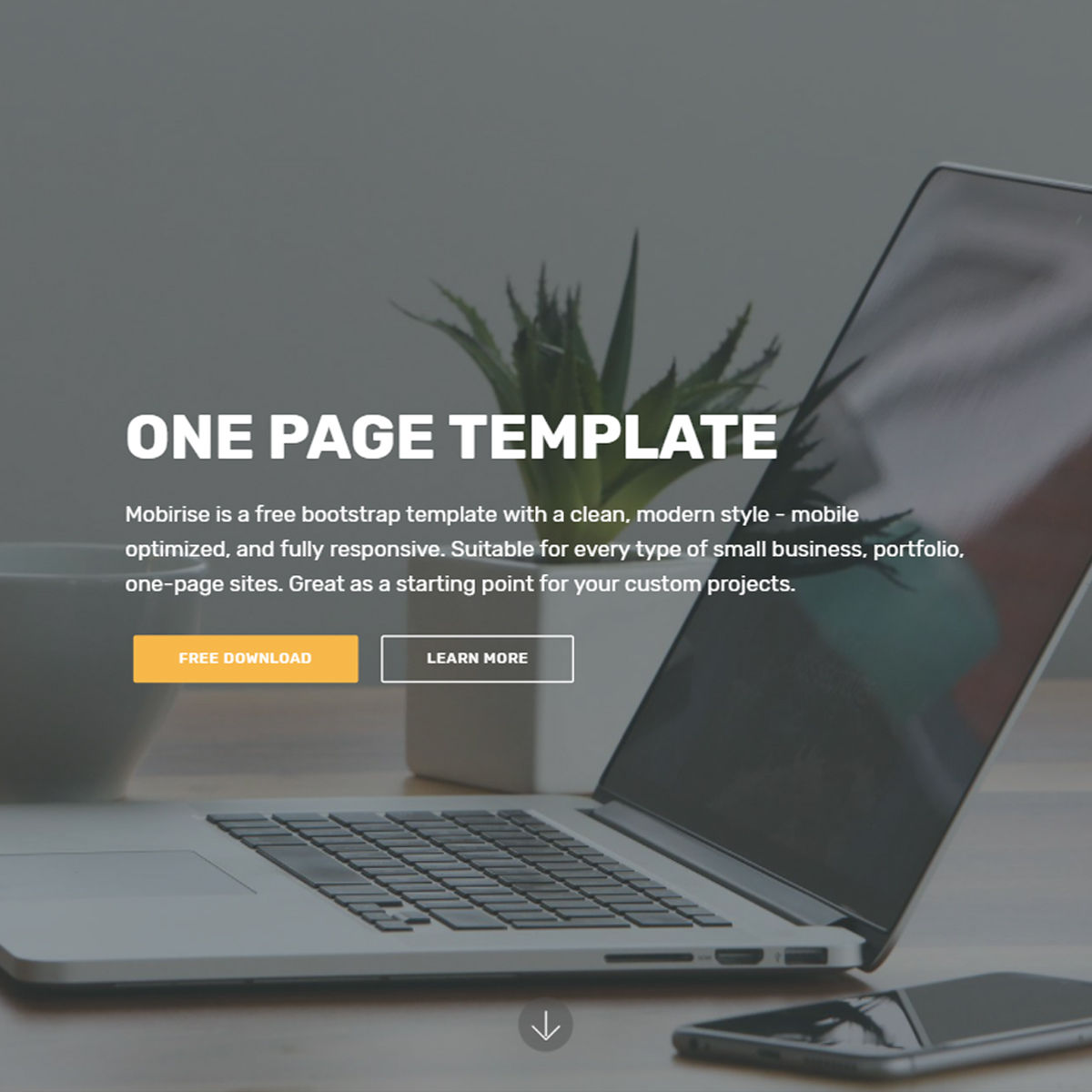 HTML5 Bootstrap One Page Templates