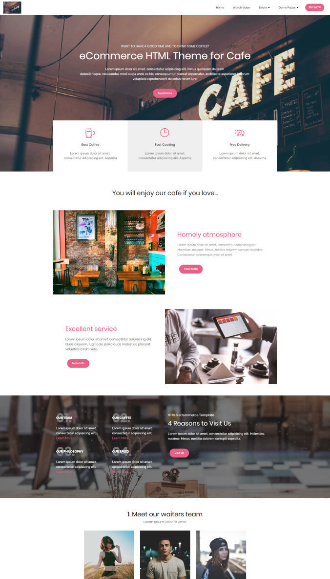 HTML Template for Website
